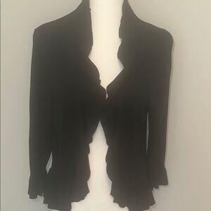 Elegant Navy  Ruffled Shrug from SERENITY  M